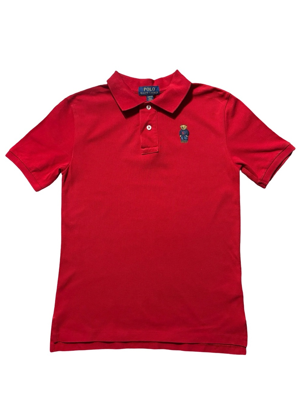 Ralph Lauren Red Polo Bear Short Sleeve Kids Polo
